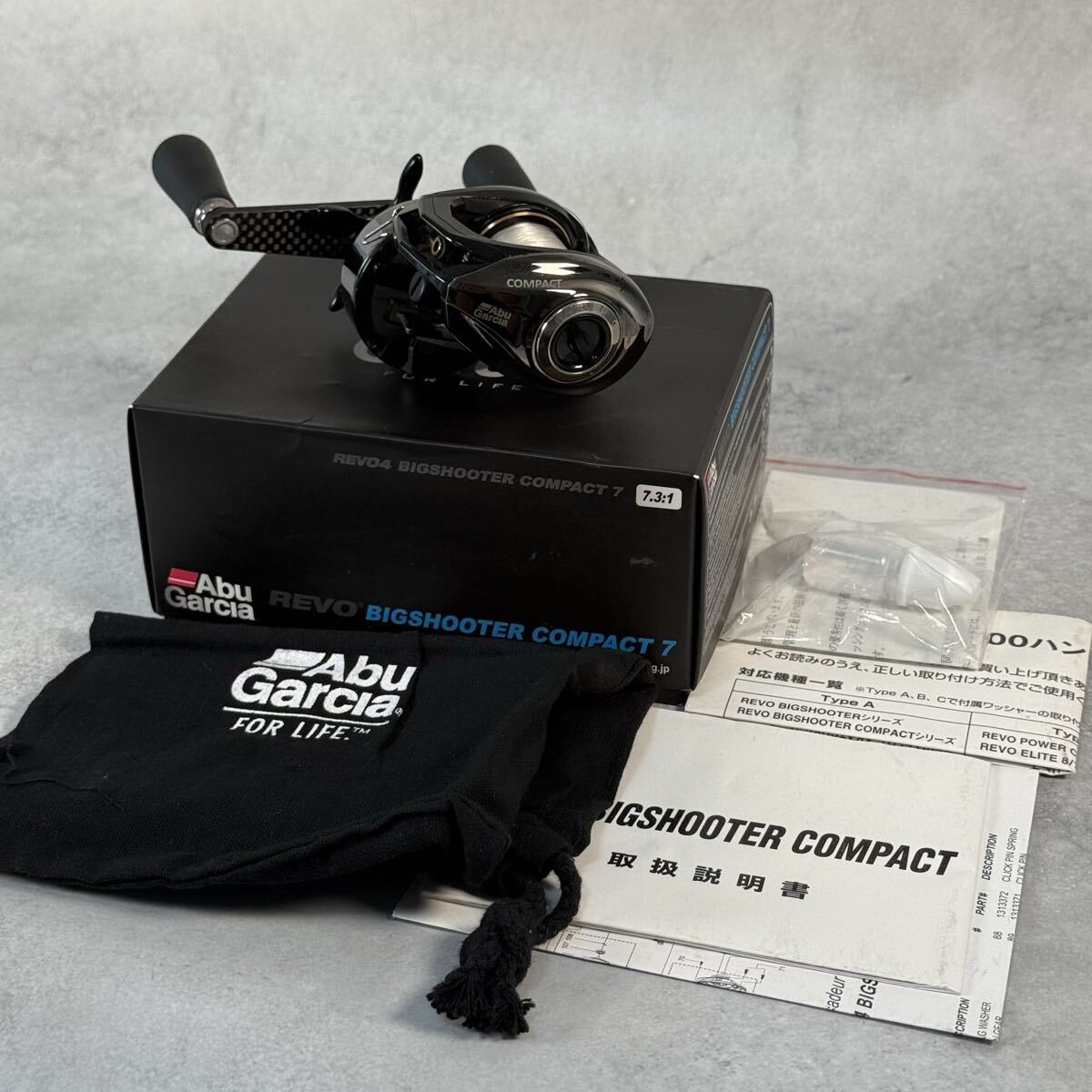 Abu Garcia Revo Big Shooter Compact Right Hand Custom DFL Handle From Japan Used