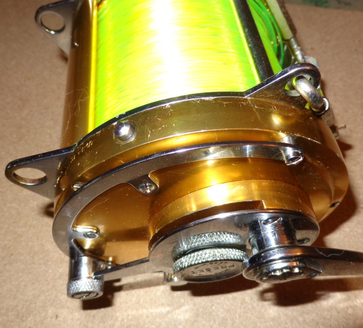 Used Vintage Penn International 80W Gold Lever-Drag Big Game Fishing Reel 80-W