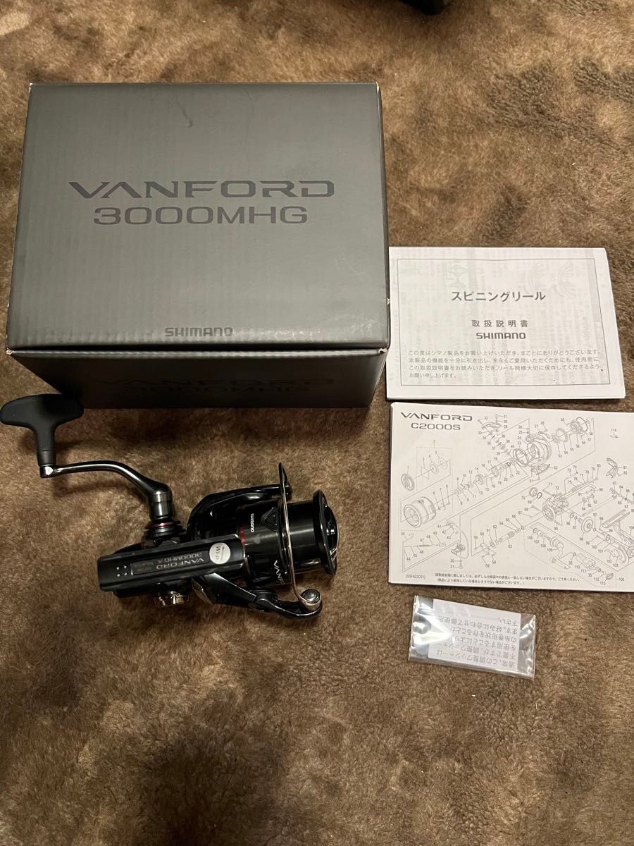 SHIMANO 20 VANFORD 3000MHG Spinning Reel Medium High Gear Smooth MGL Rotor JDM
