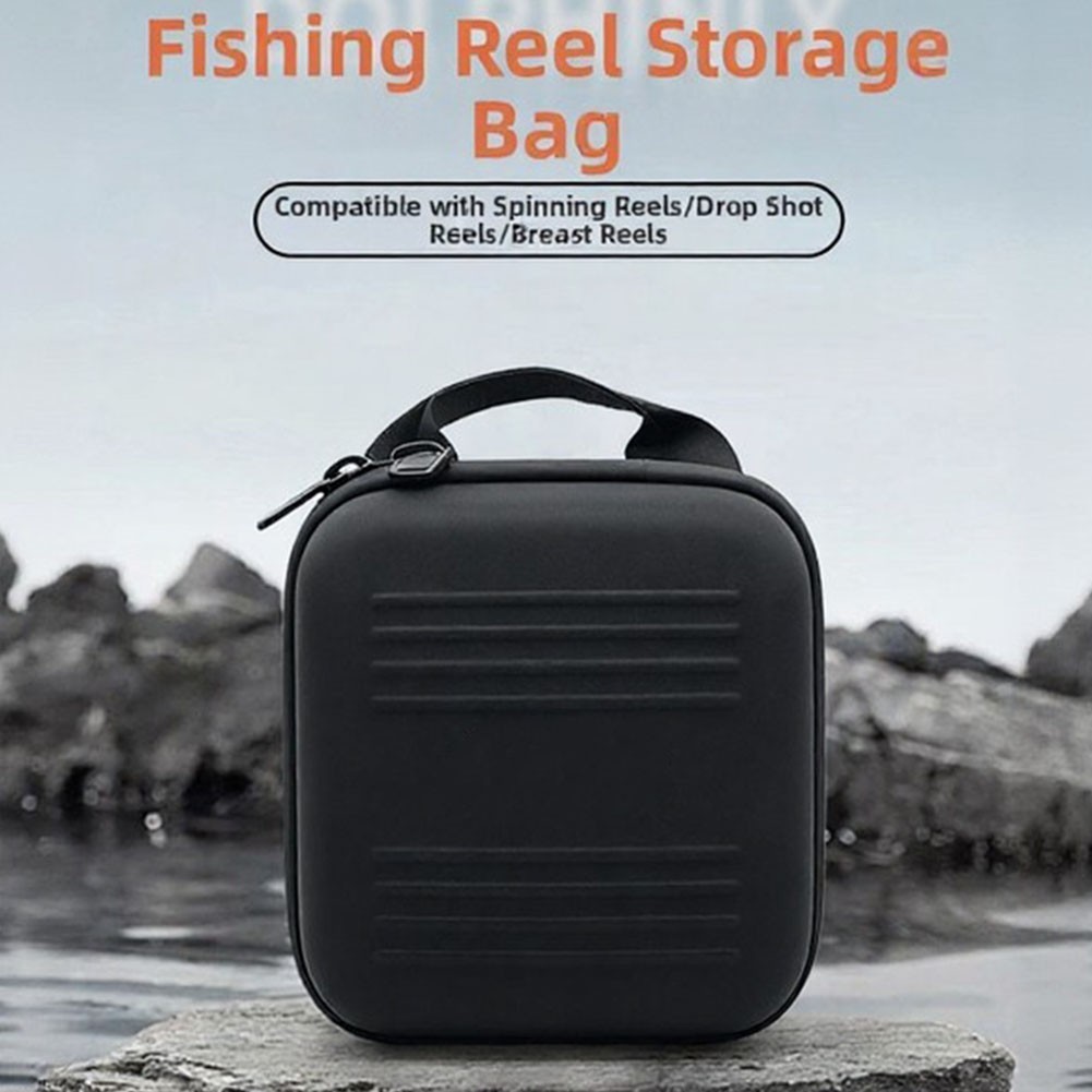 Fishing Reel Case Portable Tackle Storage For Rainy Weather Hard Eva Shell