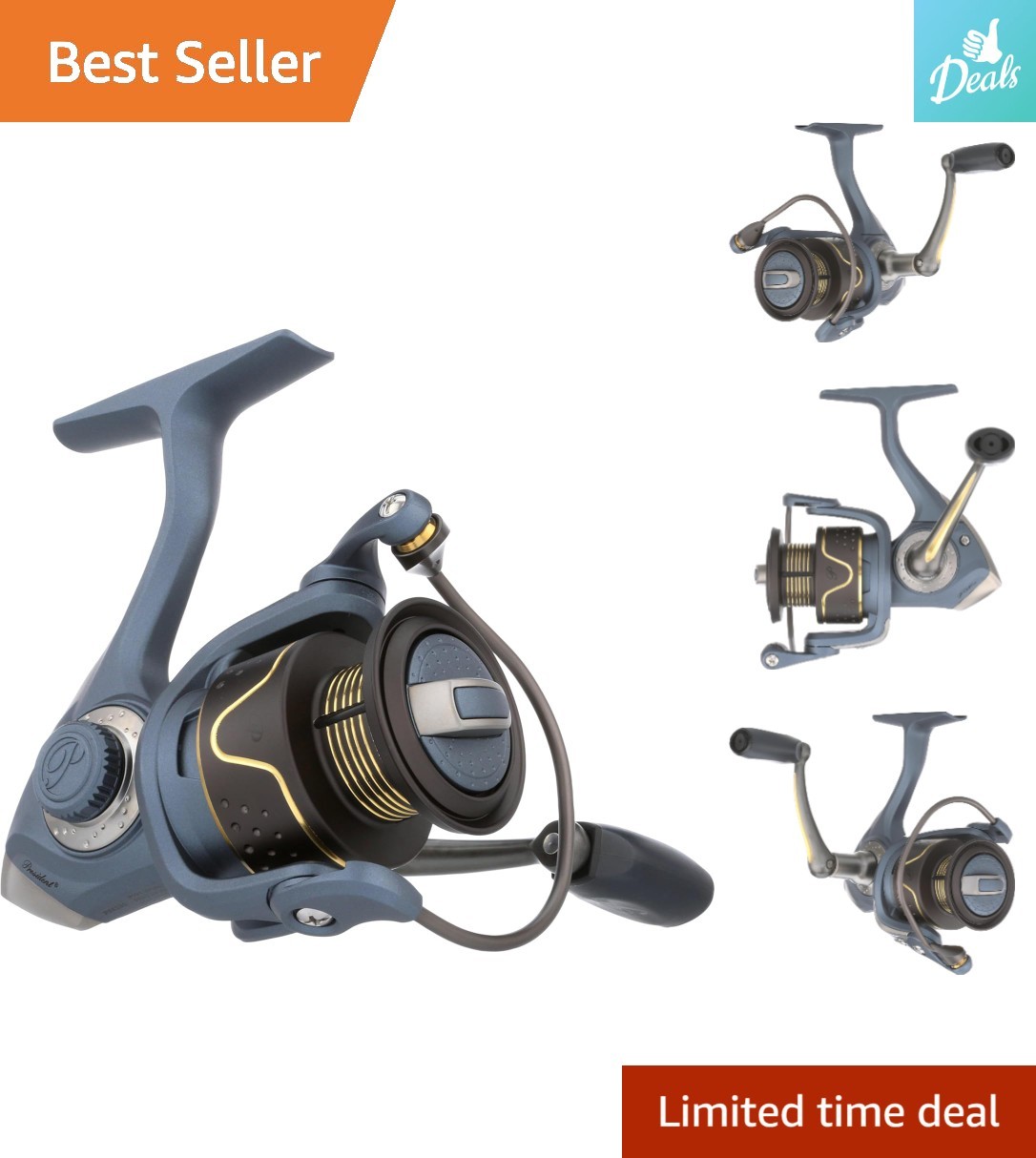 Compact and Corrosion-Resistant President Fishing Reel – Ideal for All Lines