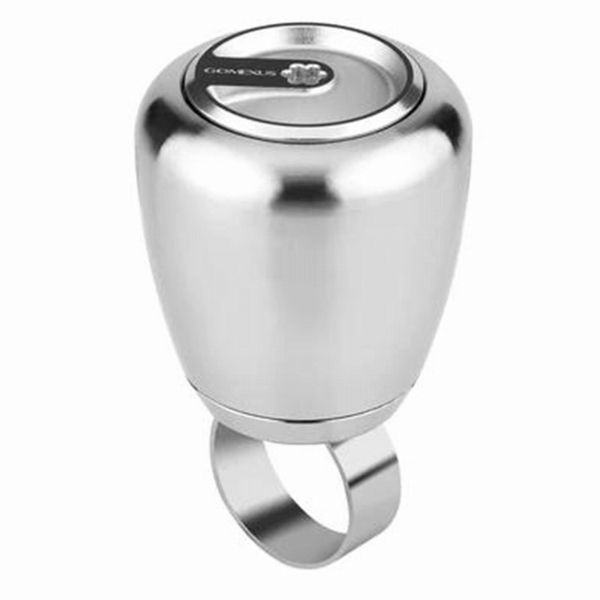 Steering Wheel Knob Stainless Steel 25.4-28.6mm, 45mm, Silver, Used
