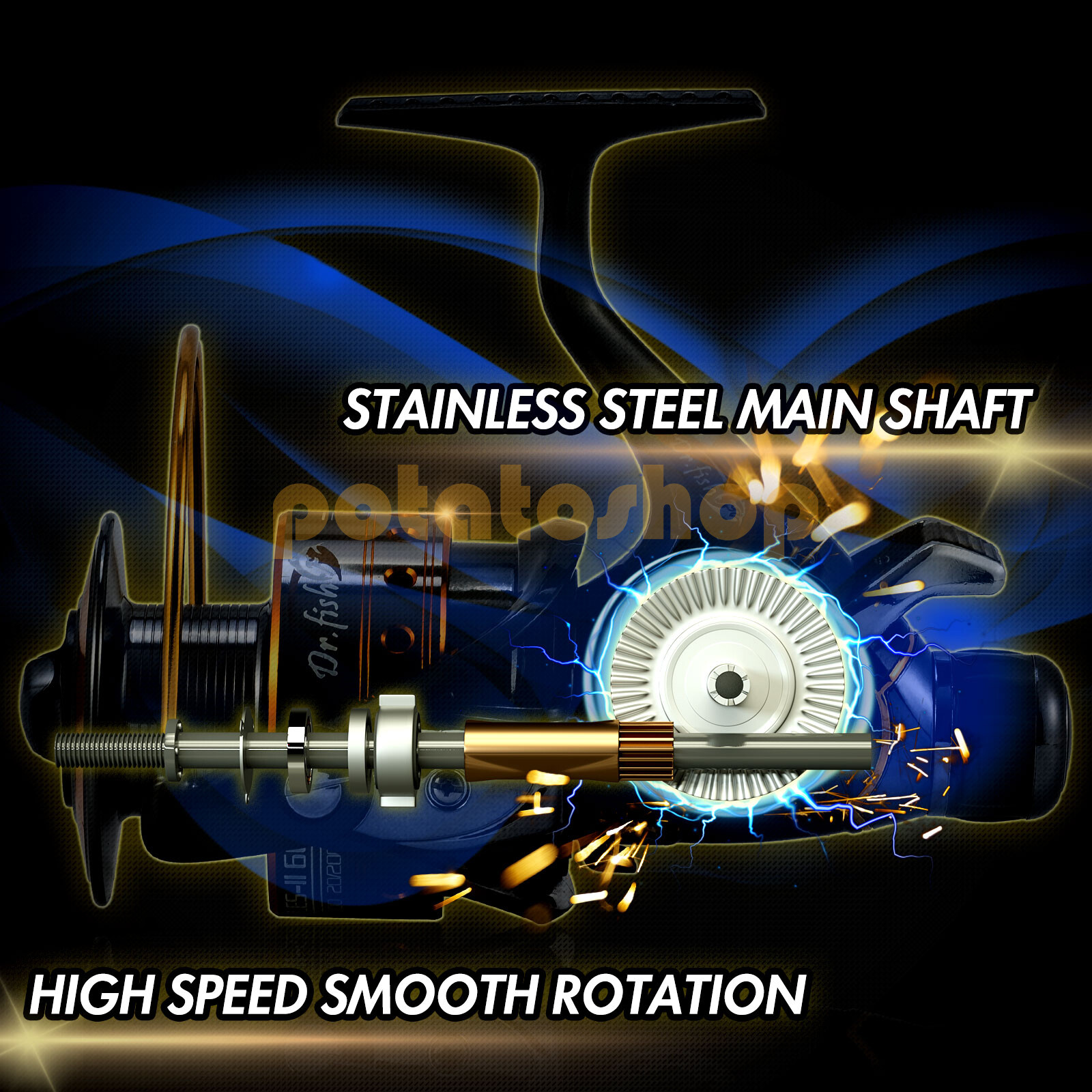 Spinning Reel 3000 5.1:1 10+1BB 2 Spools Bass Freshwater Fishing Baitfeeder
