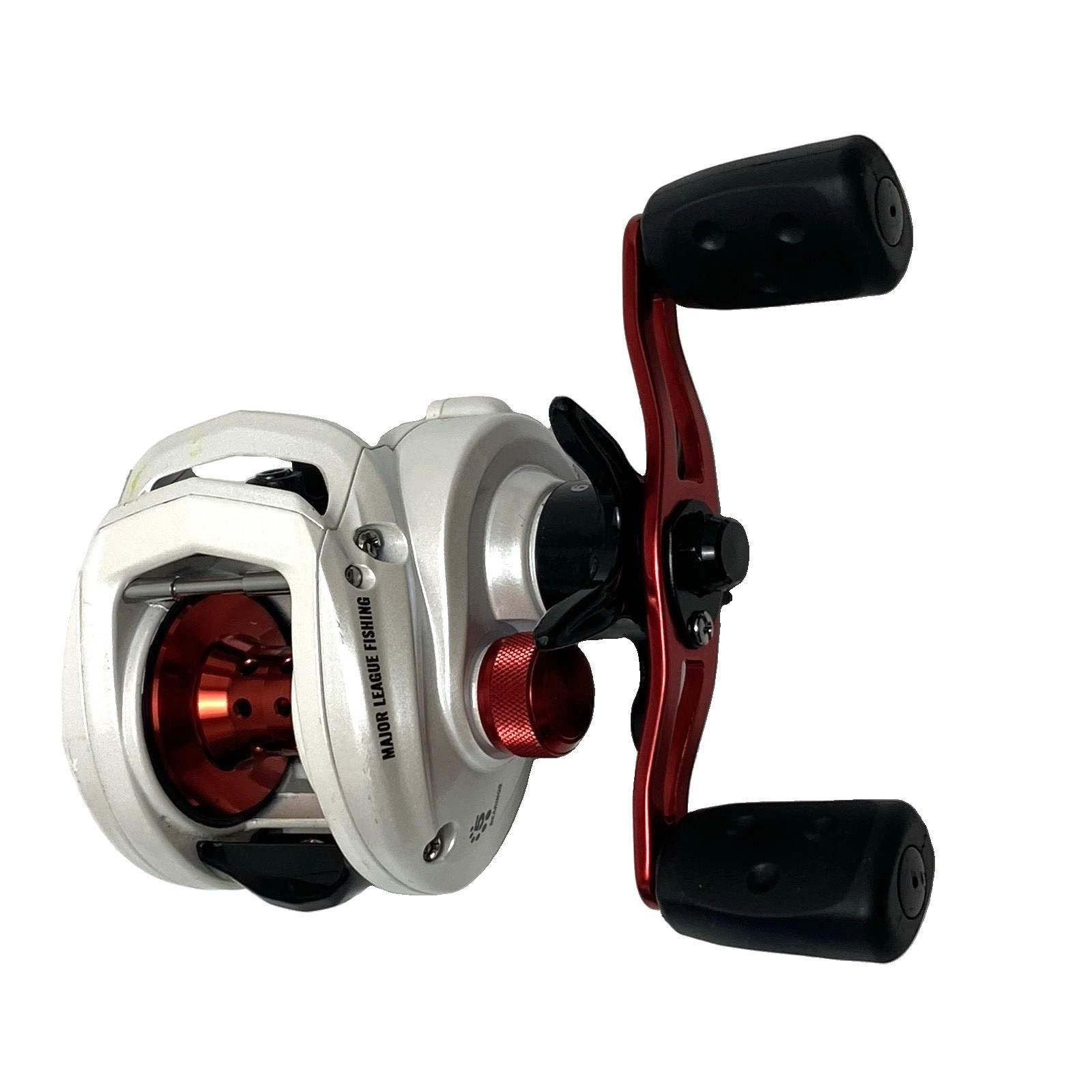 Abu Garcia MLF Baitcasting Fishing Reel 6.4:1 Right Hand White Red Low Profile