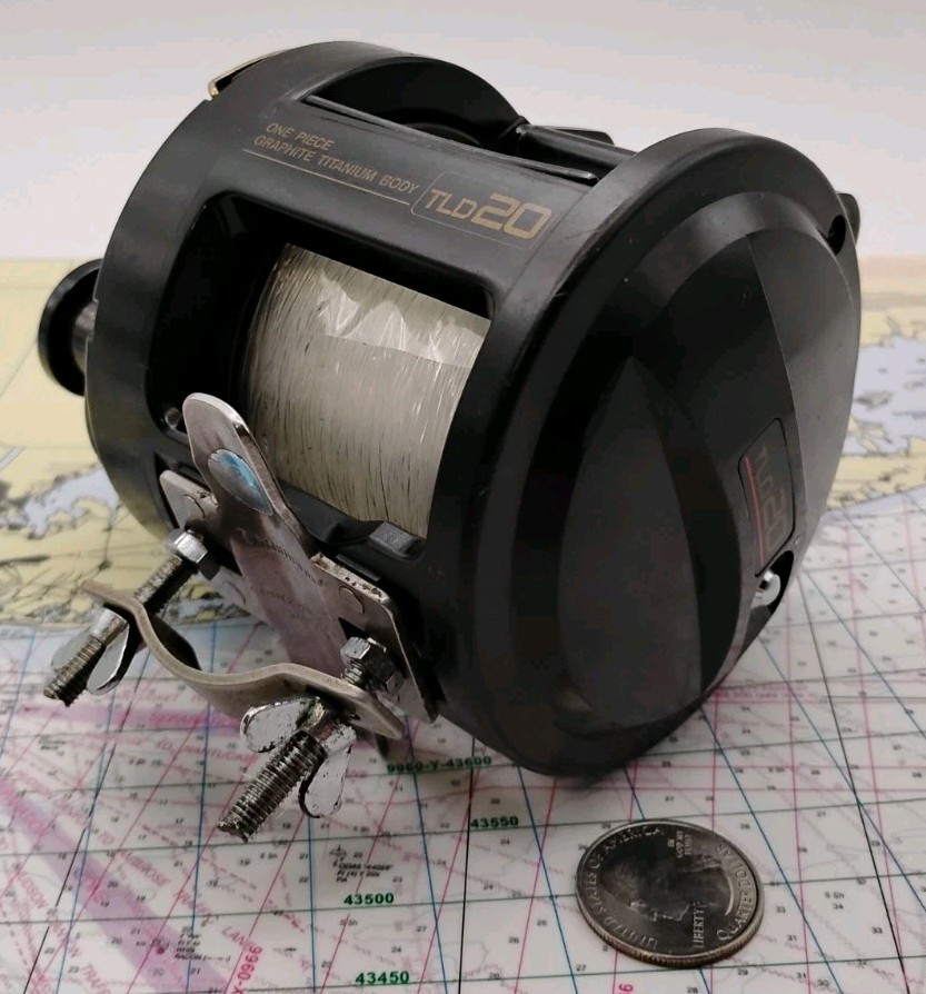SHIMANO TRITON TLD-20 LEVER-DRAG CONVENTIONAL FISHING REEL *FULLY SPOOLED !!