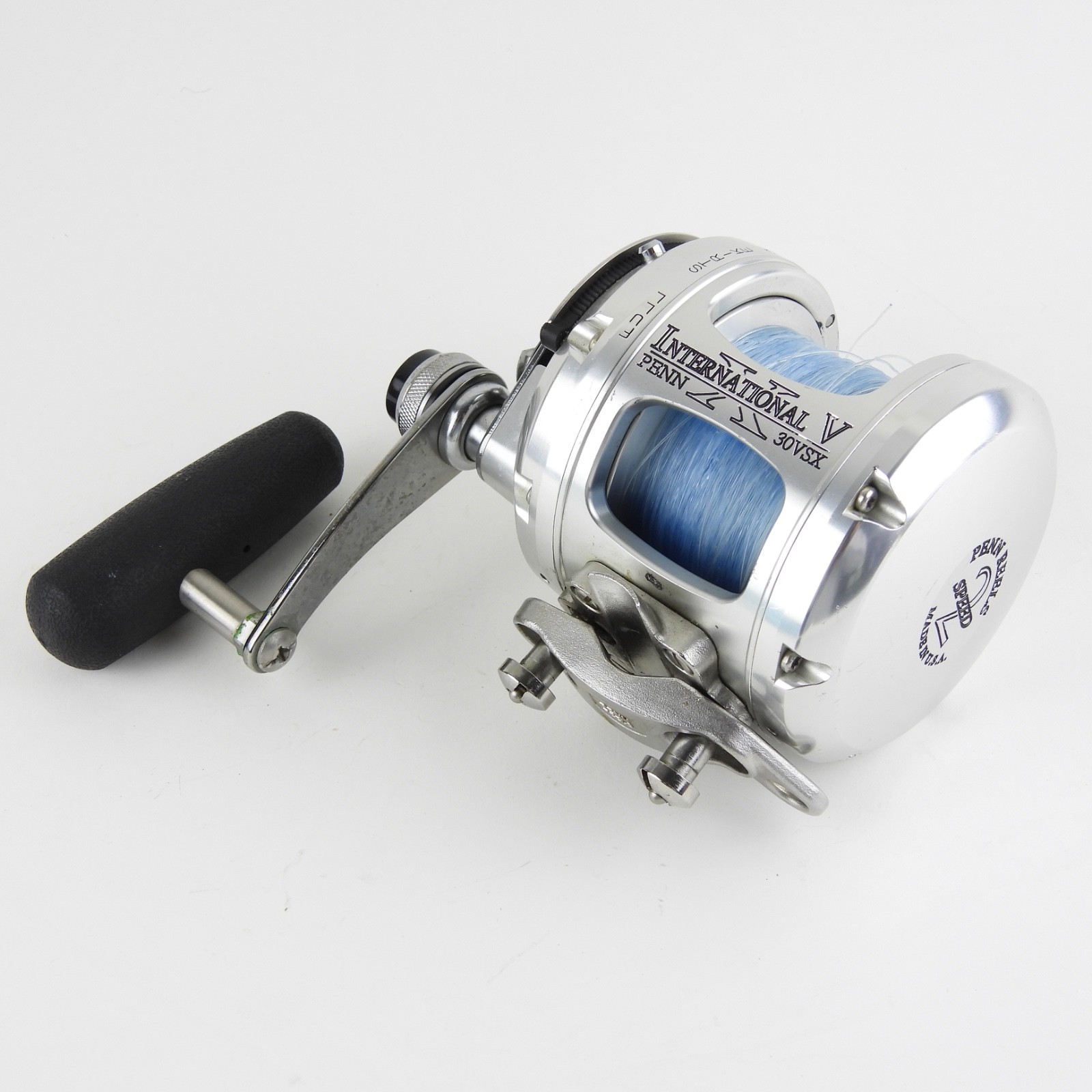 Penn International V 30VSX Fishing Reel. Silver Finish. Made in USA.