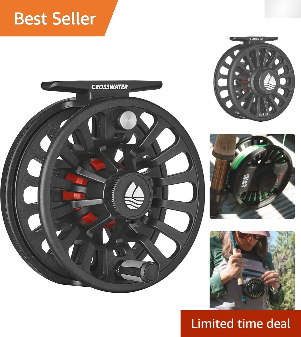 Lightweight Crosswater IV Fly Fishing Reel – Durable Composite Material, 0.23kg