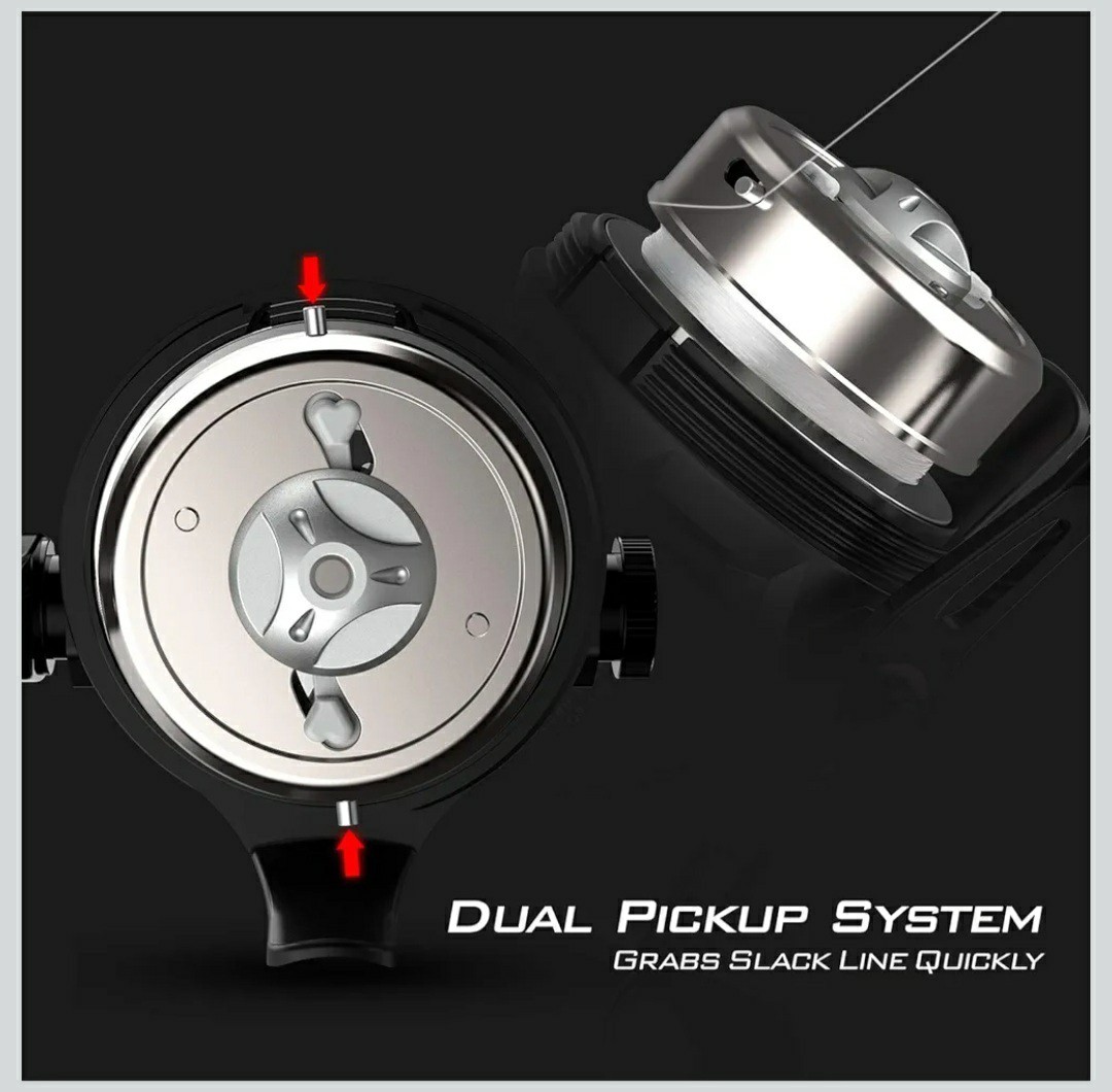 KastKing Brutus Spincast Fishing Reel-L/R Retrieve, SS BBearings-New 10 Lb. Line