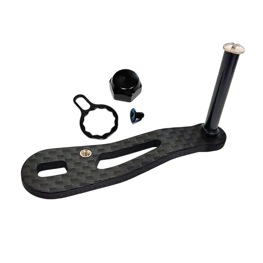 Single Rocker Arm Handle 62mm Long 3g Carbon Fiber for For DAiWA Drum Reel