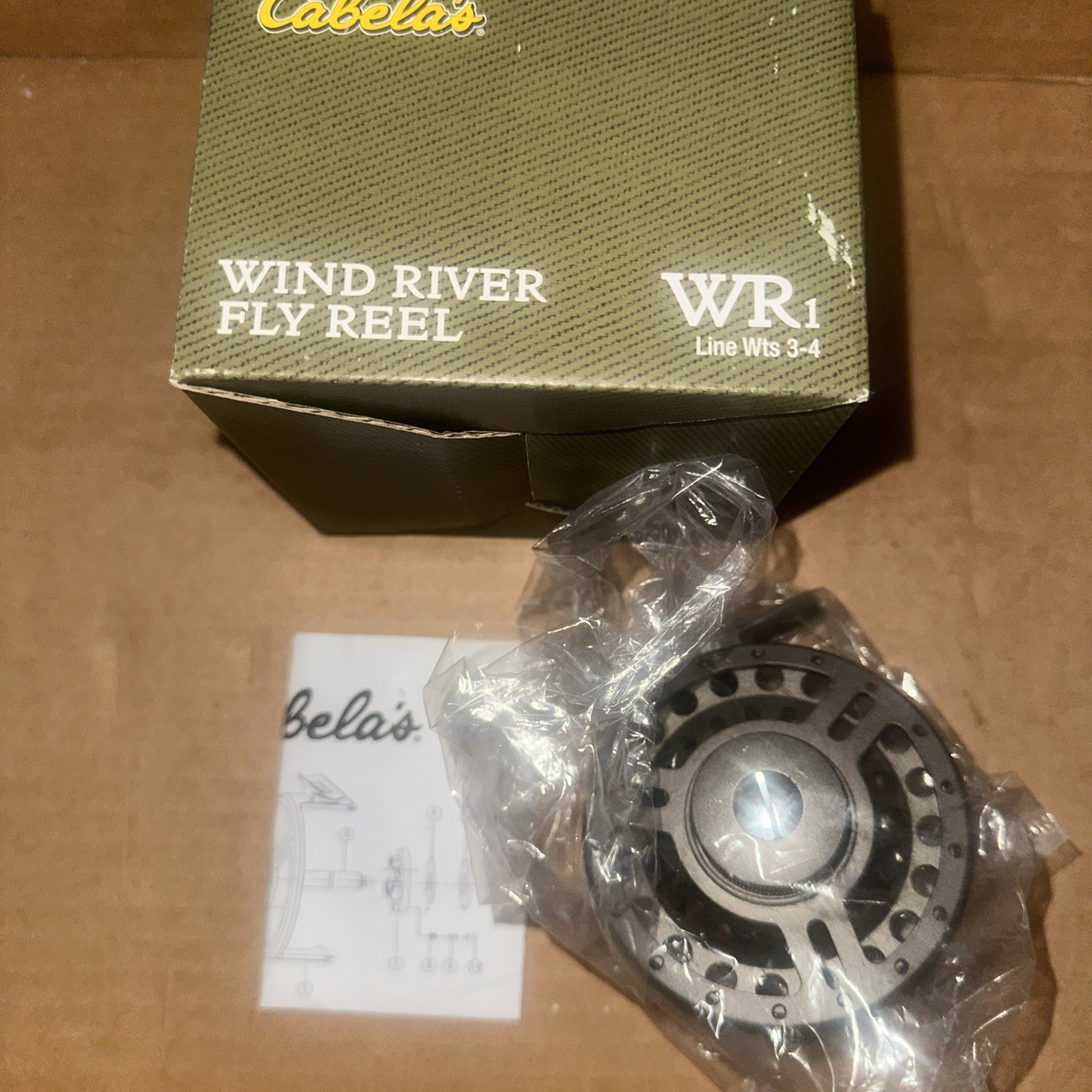 Cabela’s WR1 Wind River 1 Fly Fishing Reel wts 3-4 Vintage New in Box
