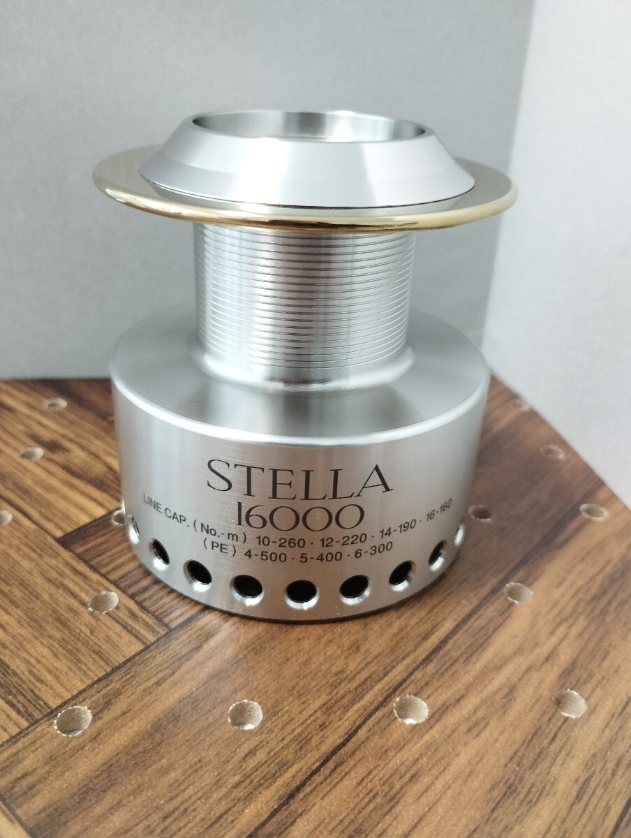 SHIMANO 98 99 Stella 16000 Spool No Edge Damage Corrosion Under Line Used Japan
