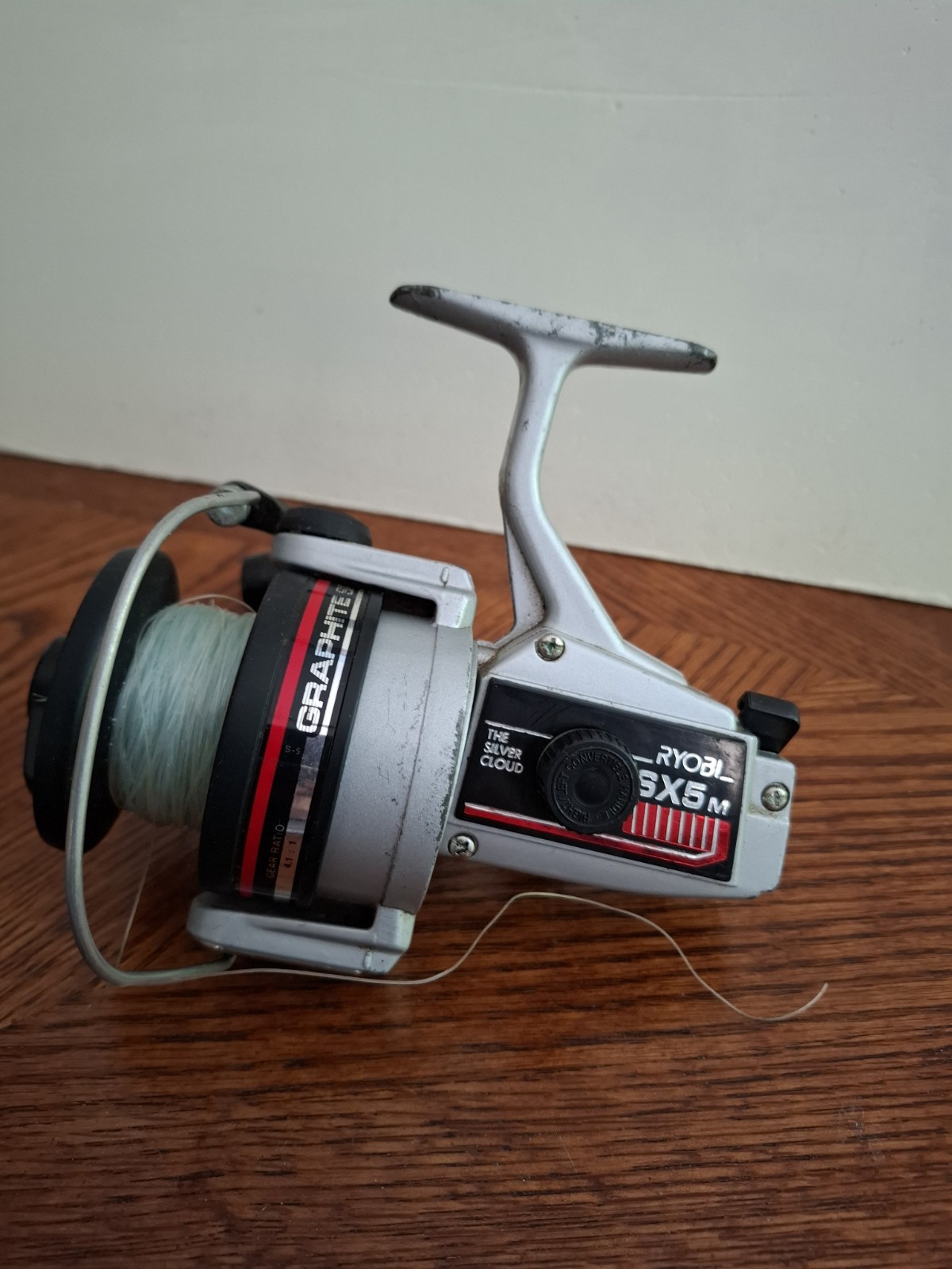 Ryobi SX5M The Silver Cloud Fishing Reel Graphite Skirted Spool
