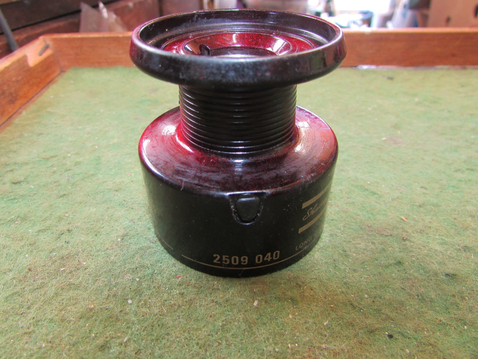 SHAKESPEARE PRESIDENT 2509-0040 FRONT DRAG REEL GRAPHITE SPARE SPOOL X 2 VGC