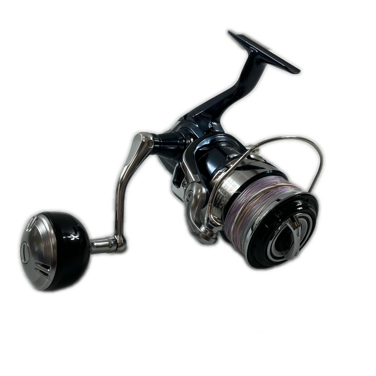 Shimano 21 Twin Power SW 6000HG Reel Used Japan w/Reel Stand (5th)
