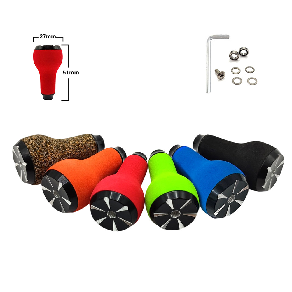 DIY Fishing Accessories EVA Handle Fishing Reel Components Gourd Shaped Grip