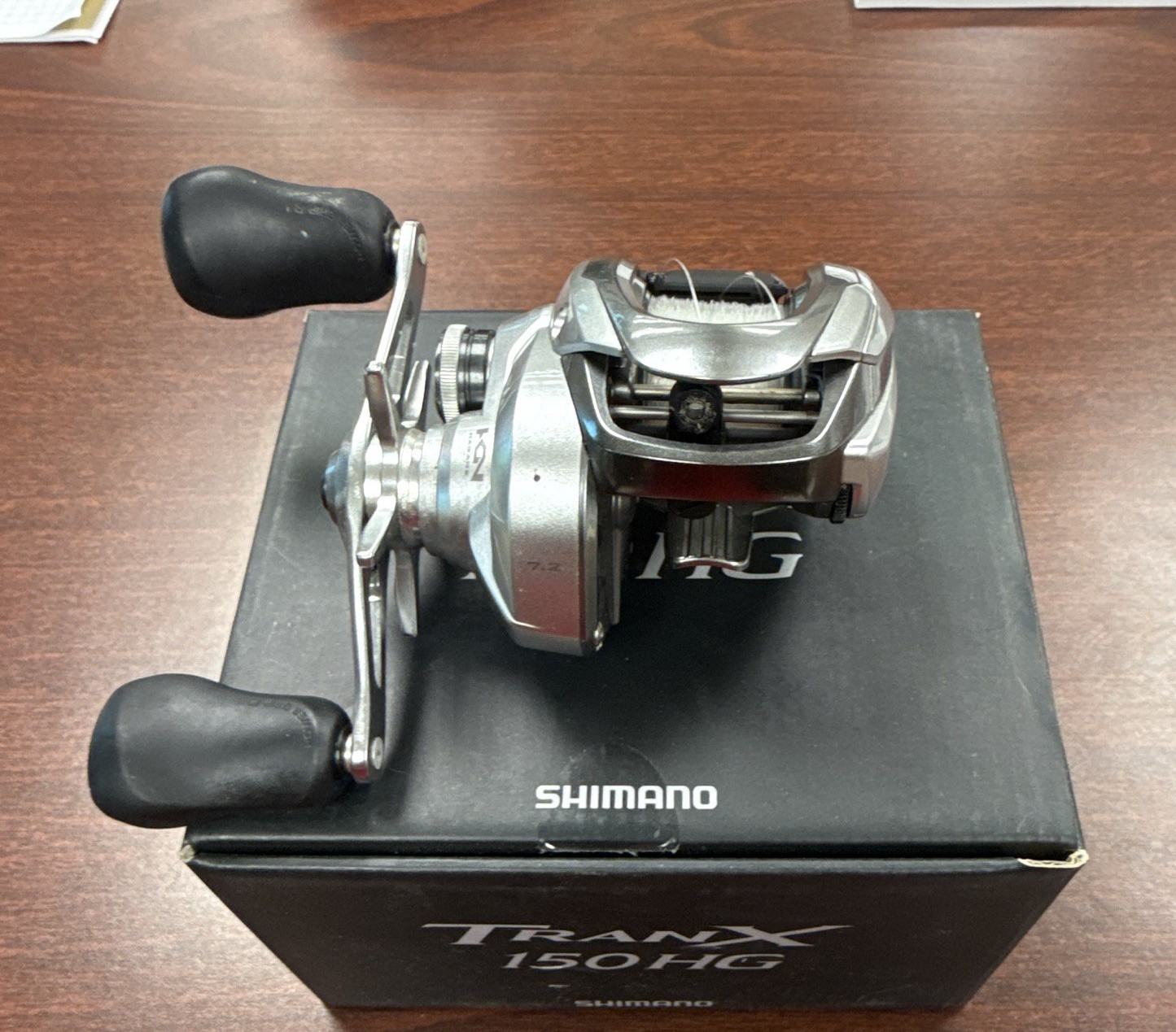 Shimano Tranx 150HG 7.2:1 Right-Hand Baitcast Reel 9BB Silver/Black w/ Box