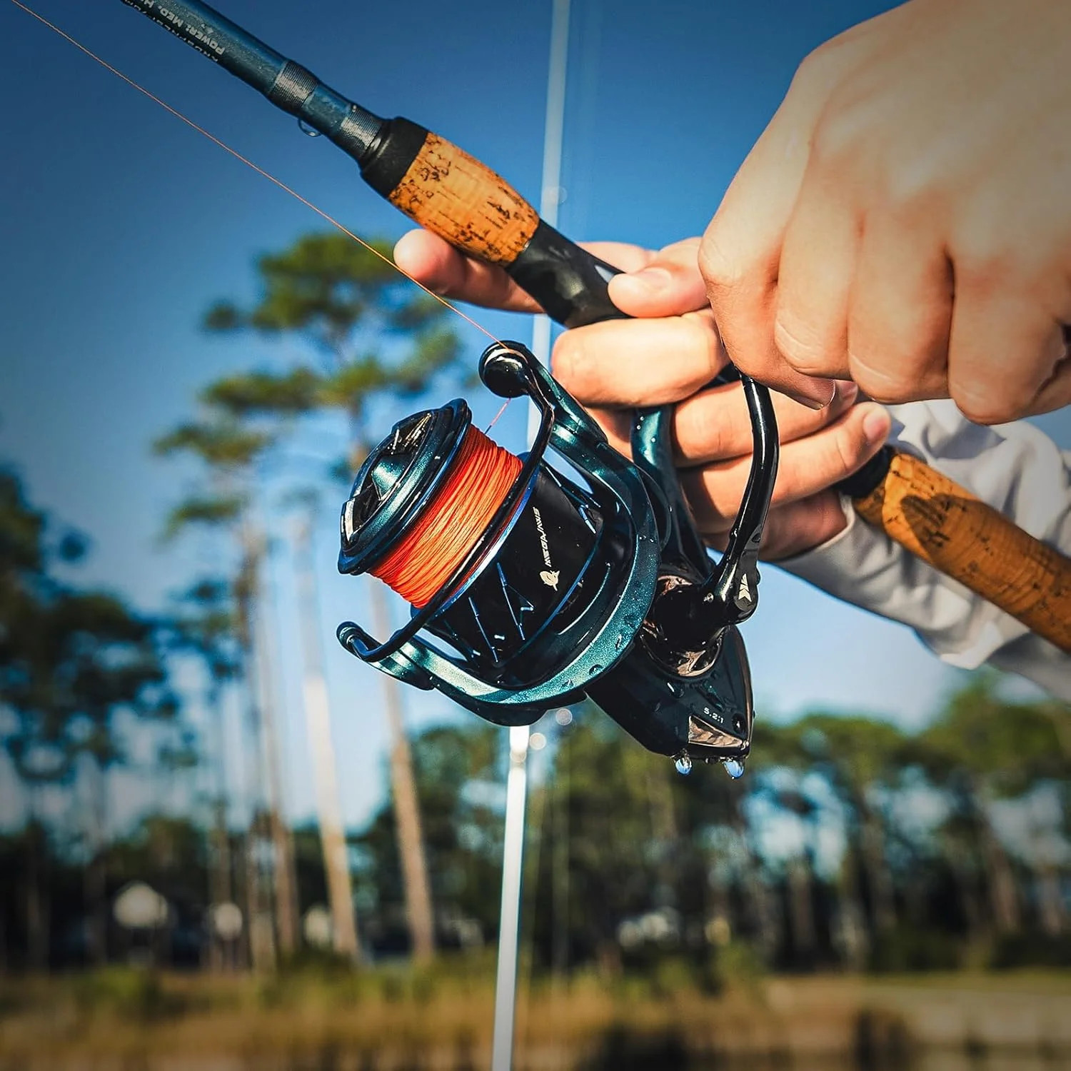 Spinning Fishing Reel Megajaws 39.5LBS Max Drag 6.2:1/5.2:1 Gear Ratio 10+1
