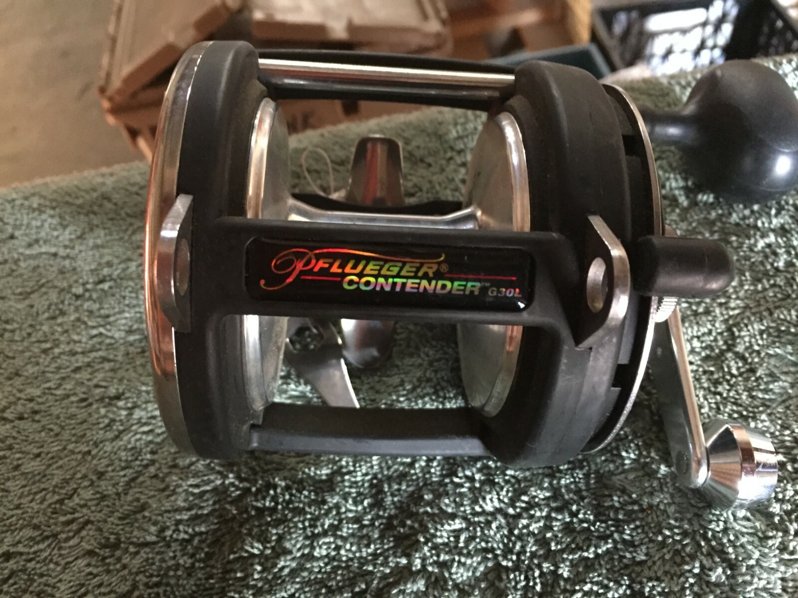 NEW Pflueger Contender G30 Lever Drag 4 Bearings 4.3:1 Ratio w/ Rod clamp