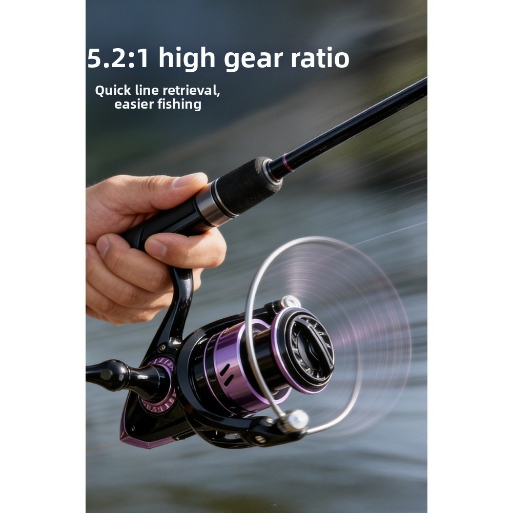 Ultralight Fixed Spool Reel for PW Series Carbon Fiber 1000 to 7000 Size