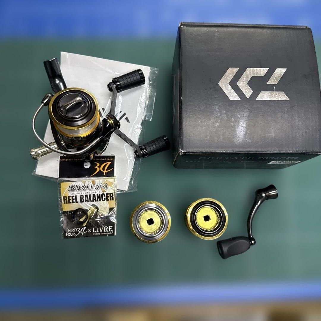 DAIWA Certate 2004CH 34 Dress Spool Fishing Reel with Custom Handle