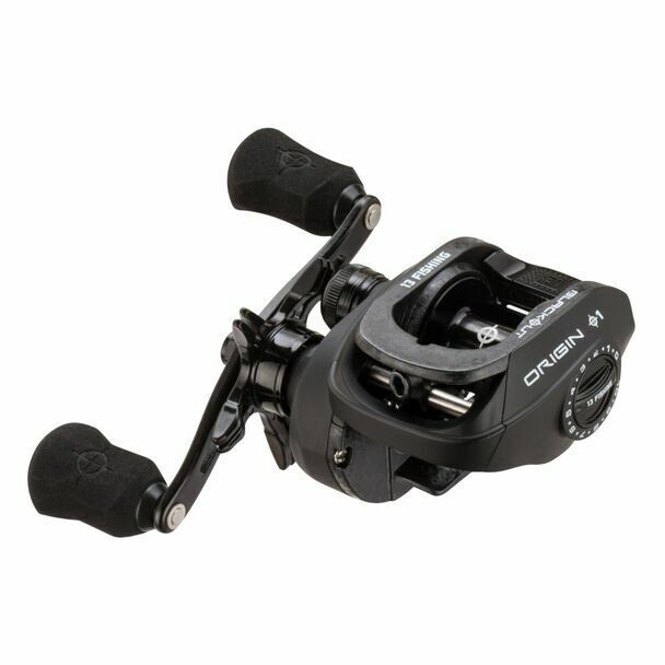 13 Fishing Origin Baitcast Fishing Reel – Black – NEW, In Box!