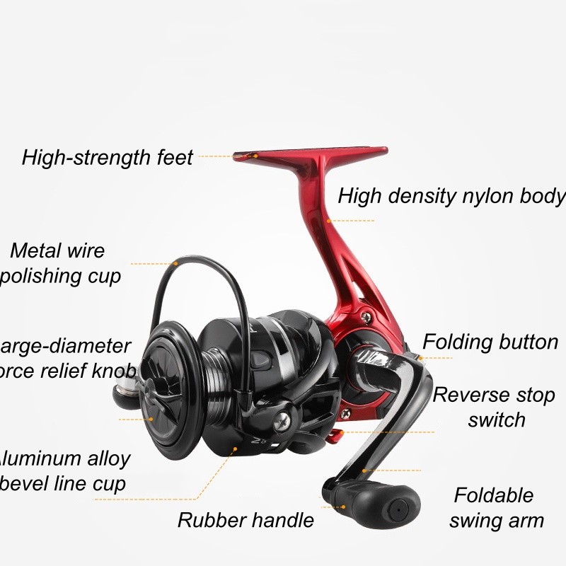 1Pcs Spinning wheel 13+1 metal head fishing line wheel road fishing gear