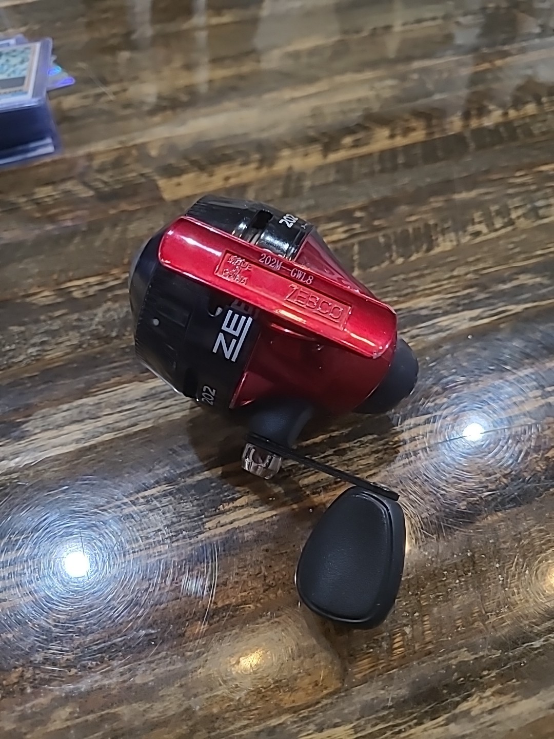 Zebco Slingshot 202 Spincast Reel Red Push Button Fishing Reel Tested