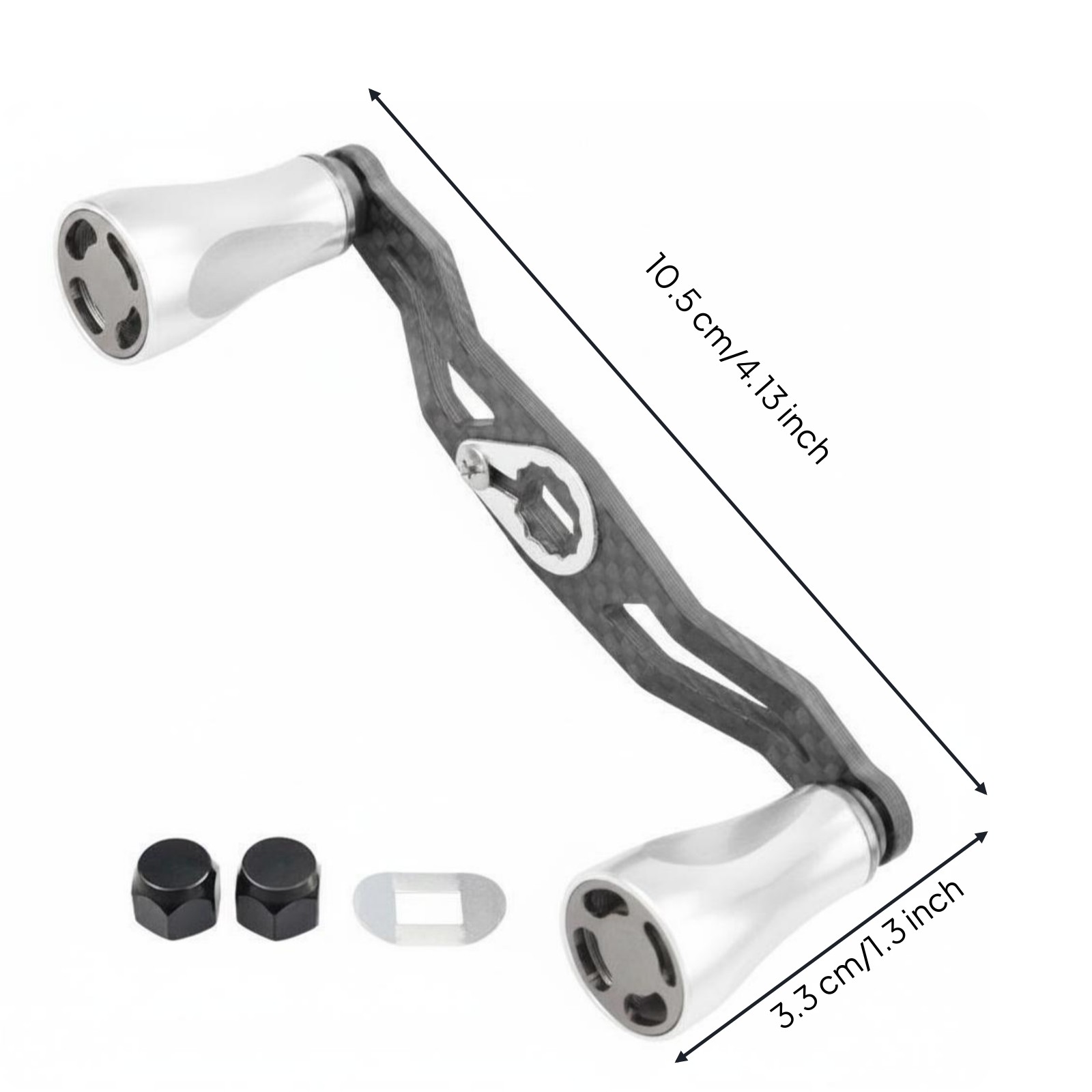 Fishing Reel Replacement Handle Left Right Hand Use Carbon Fiber Reel Handle