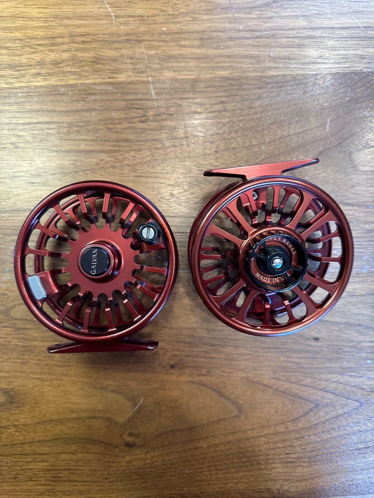 GALVAN T-5 FLY FISHING REEL PAIR OF 2 | Excellent condition | Bronze Color