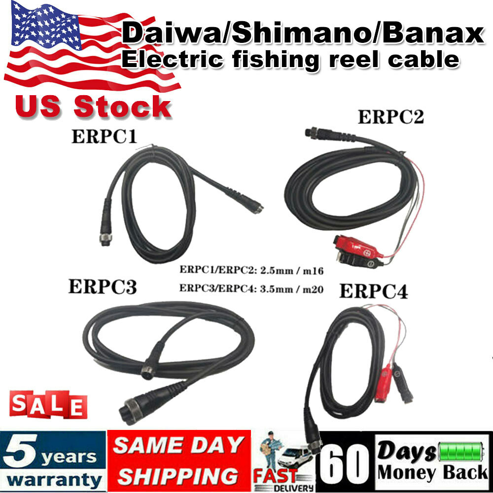 BATTERY 5AH FOR DAIWA TANACOM 1000 750 ELECTRIC FISHING REEL BM2900 BM5000+CABLE