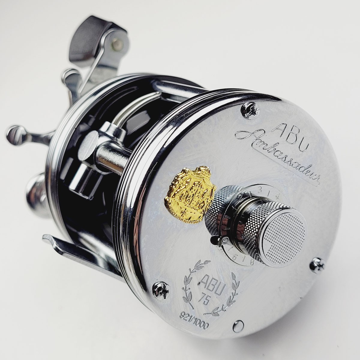 Abu Ambassadeur 75th Anniversary Reel – Chrome 5000 in Wood Box