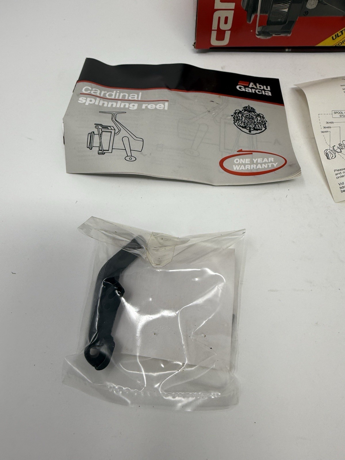 Abu Garcia Cardinal Max 3 Spinning Reel – Red – New Old Stock – Vintage