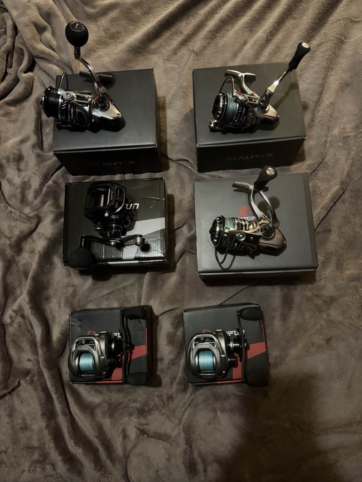 Piscifun Reel bundle, All New, A Few I Spooled To Test Them.