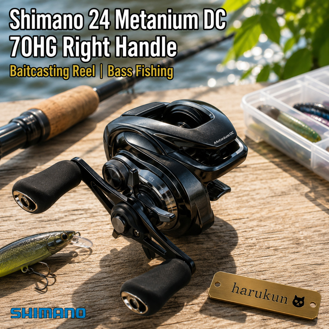 Shimano 24 Metanium DC 70HG Right Handle Baitcasting Reel Bass Fishing