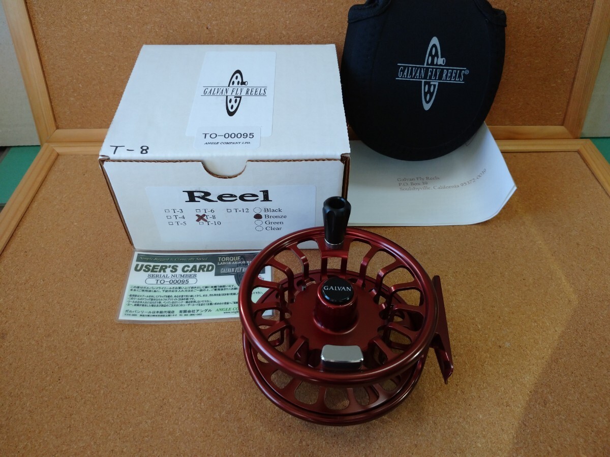 Galvan Torque T-8 Bronze Fly Fishing Reel Right Left Hand W/ Box Pouch „Unused“
