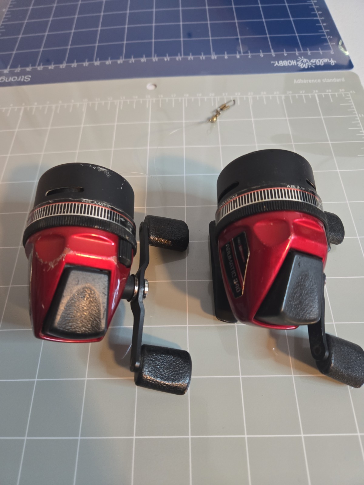 Lot of 2 Abu Garcia Abumatic 340 Spincast Fishing Reels Parts Repair