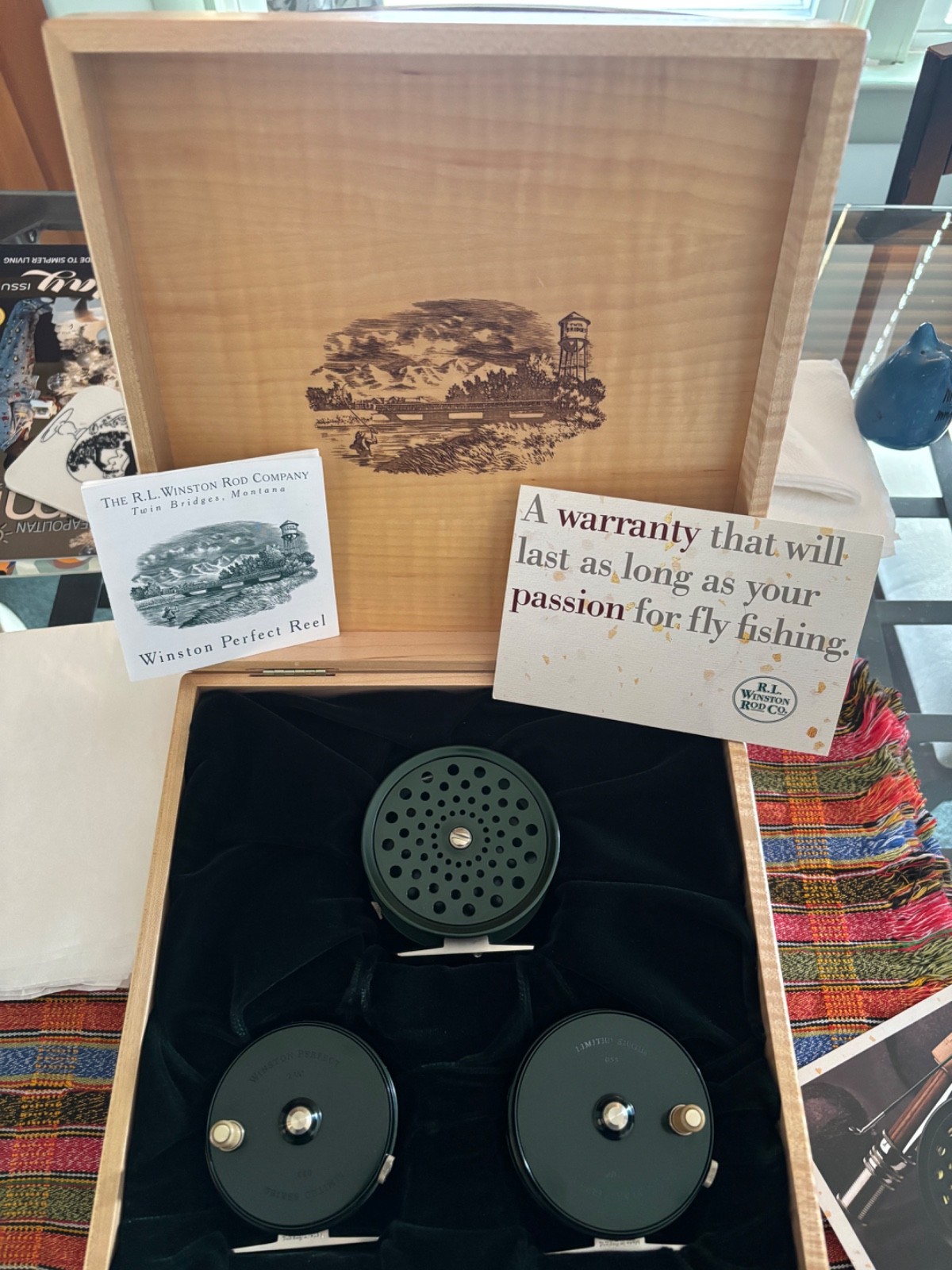 Limited Edition 70th Anniversary Winston Perfect 3-Reel Set No. 53 of 100