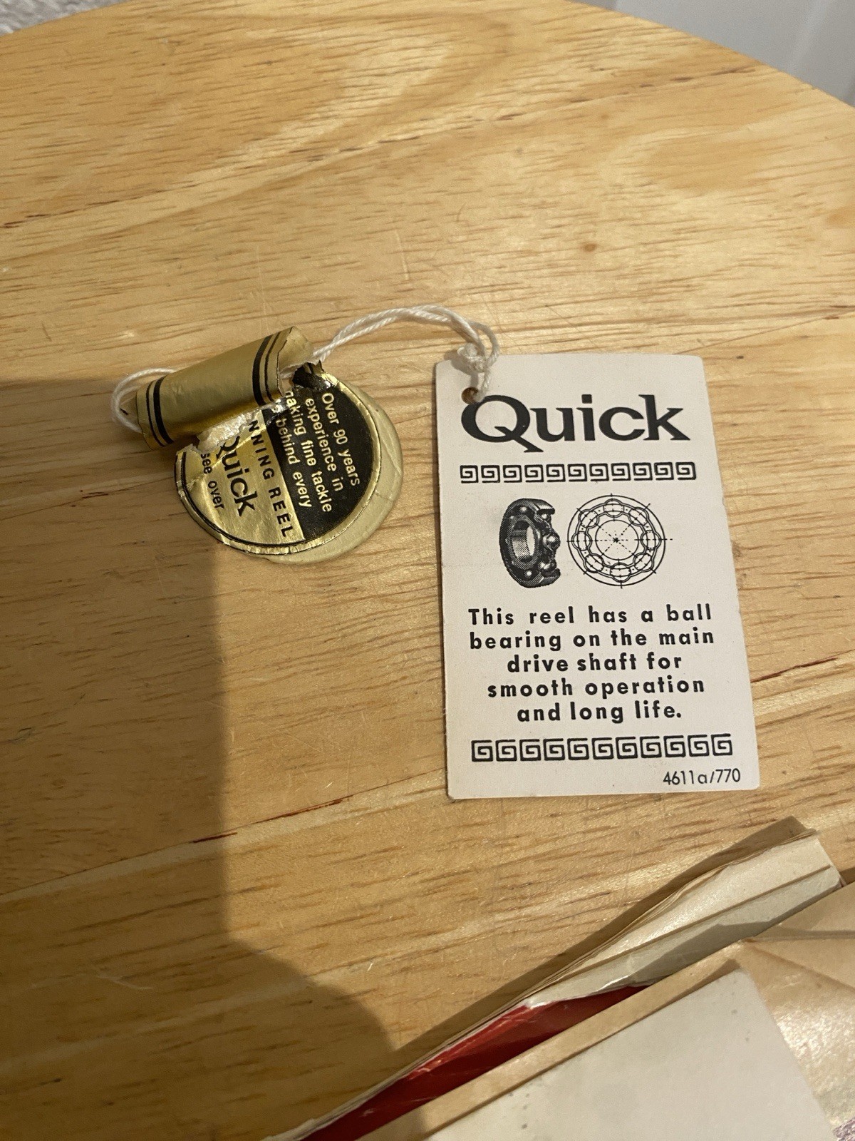 VINTAGE DAM QUICK 550 SALTWATER FISHING SPINNING REEL W/ORIG BOX & MANUAL