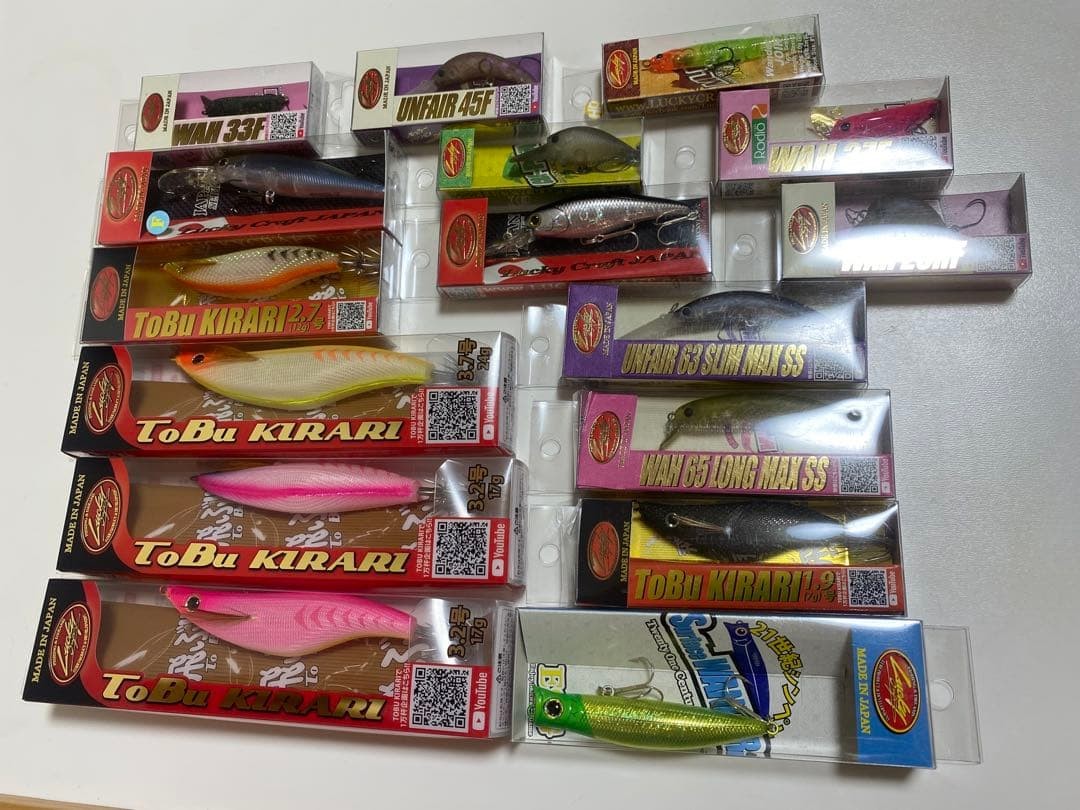 Lucky Craft Lure Set 16pcs Fishing Hard Bait Trout Tackle Japan