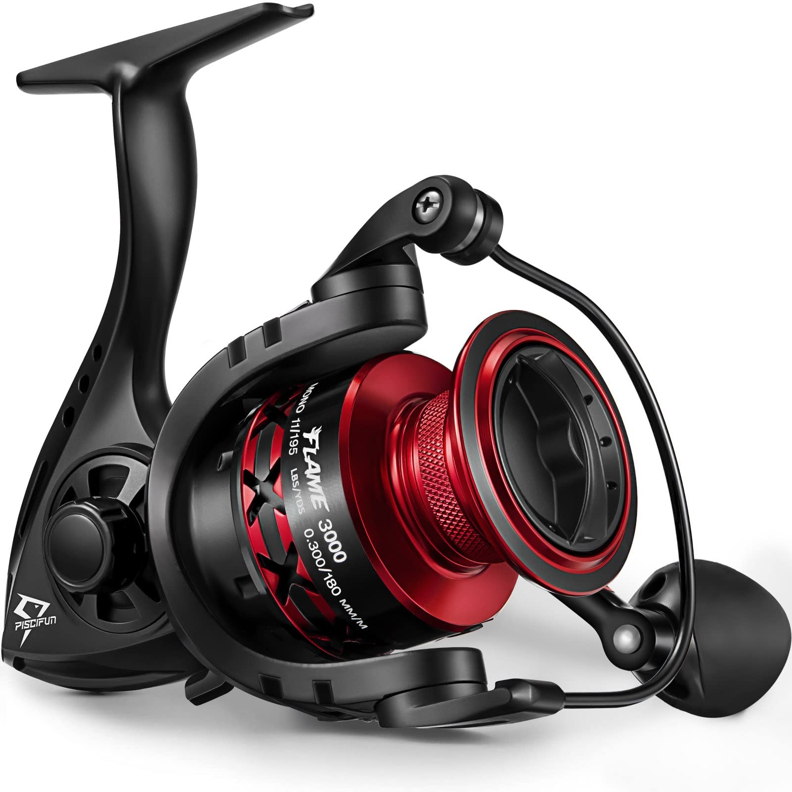 Piscifun Flame Spinning Reels, Light Weight Ultra Smooth Powerful Spinning Fi…