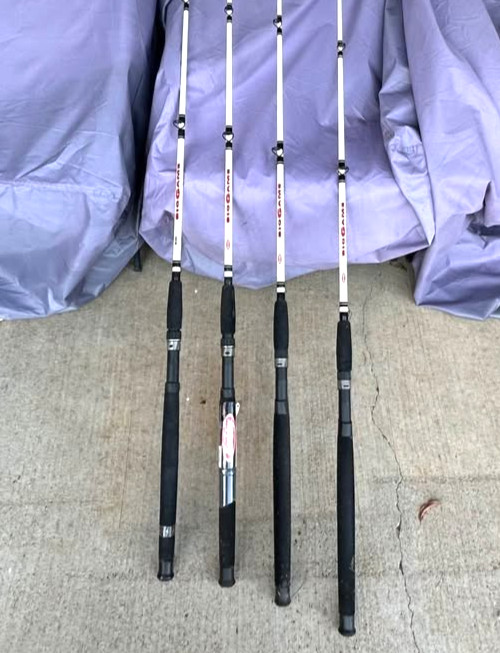 4 NEW BERKLEY CATFISH HEAVY DUTY RODS ONLY NO REELS !!