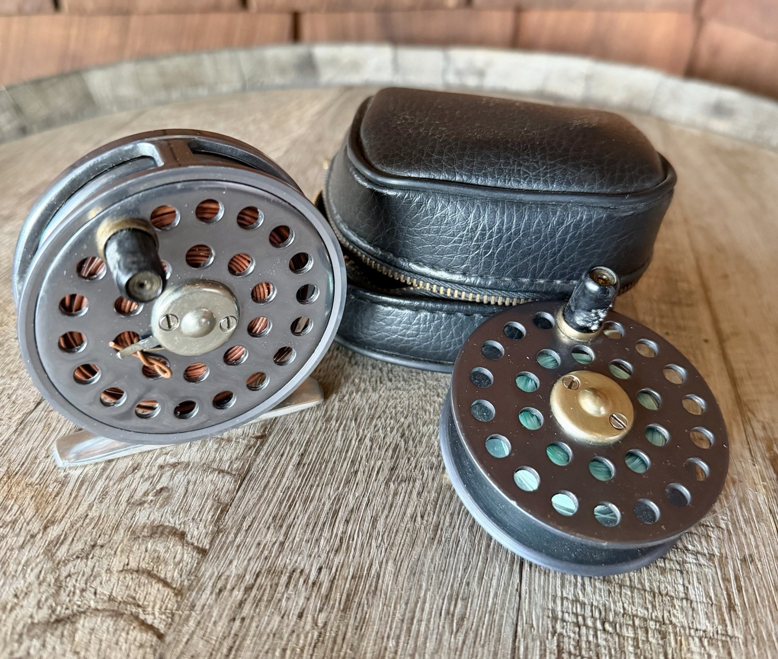 VTG Milward’s Made For Gladdings 3” Fly Reel England & Case Spare Reel Set L@@K