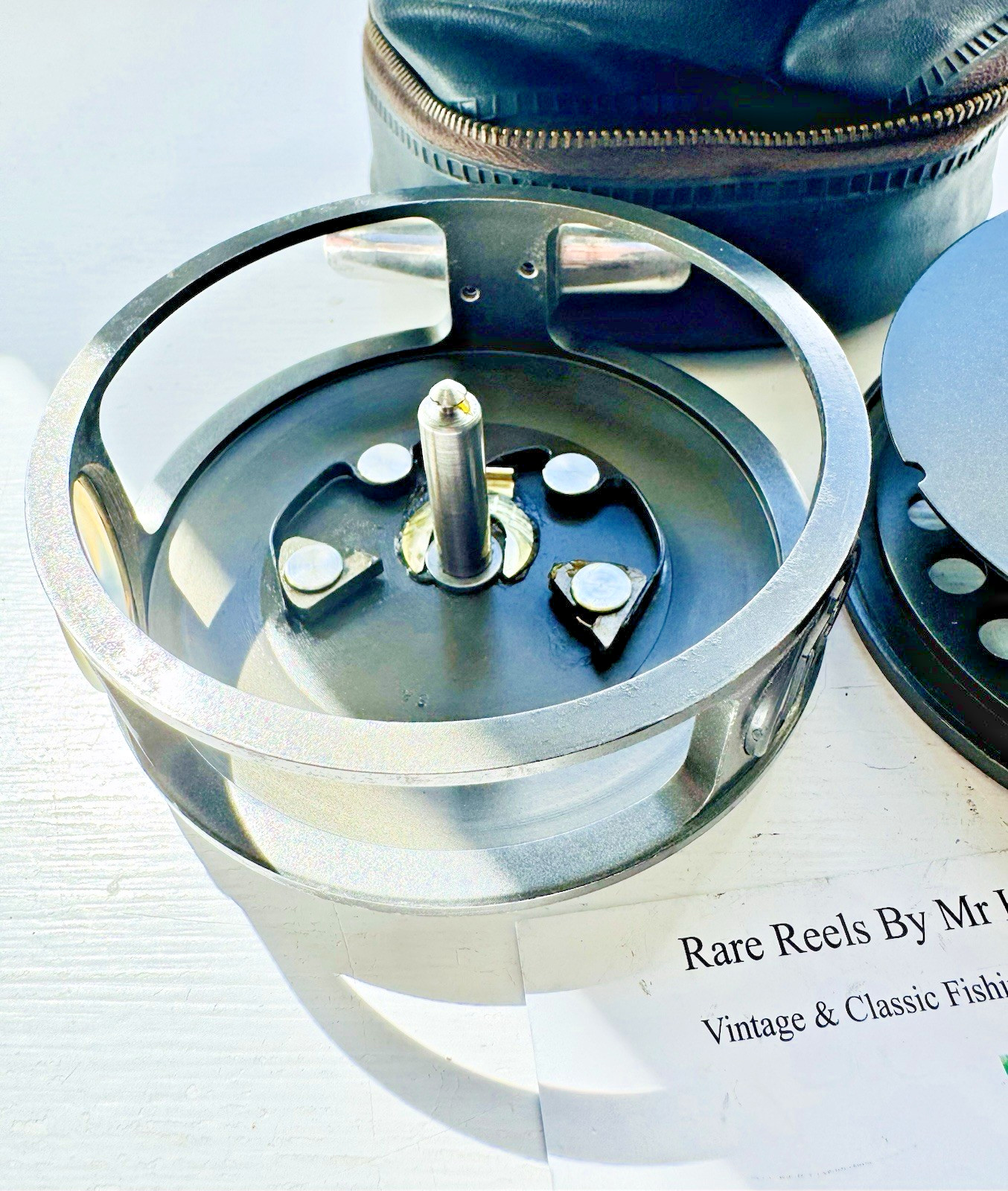 Rare Hardy Sunbeam 9/10 Salmon Fly Reel with Reel Case