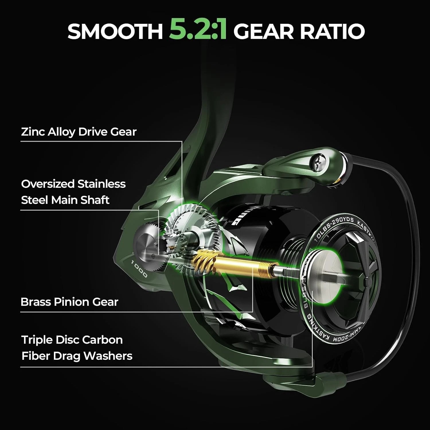 Spartacus II Fishing Reel – Strength, Elegance, 22LB Drag, For Ultimate Fishing