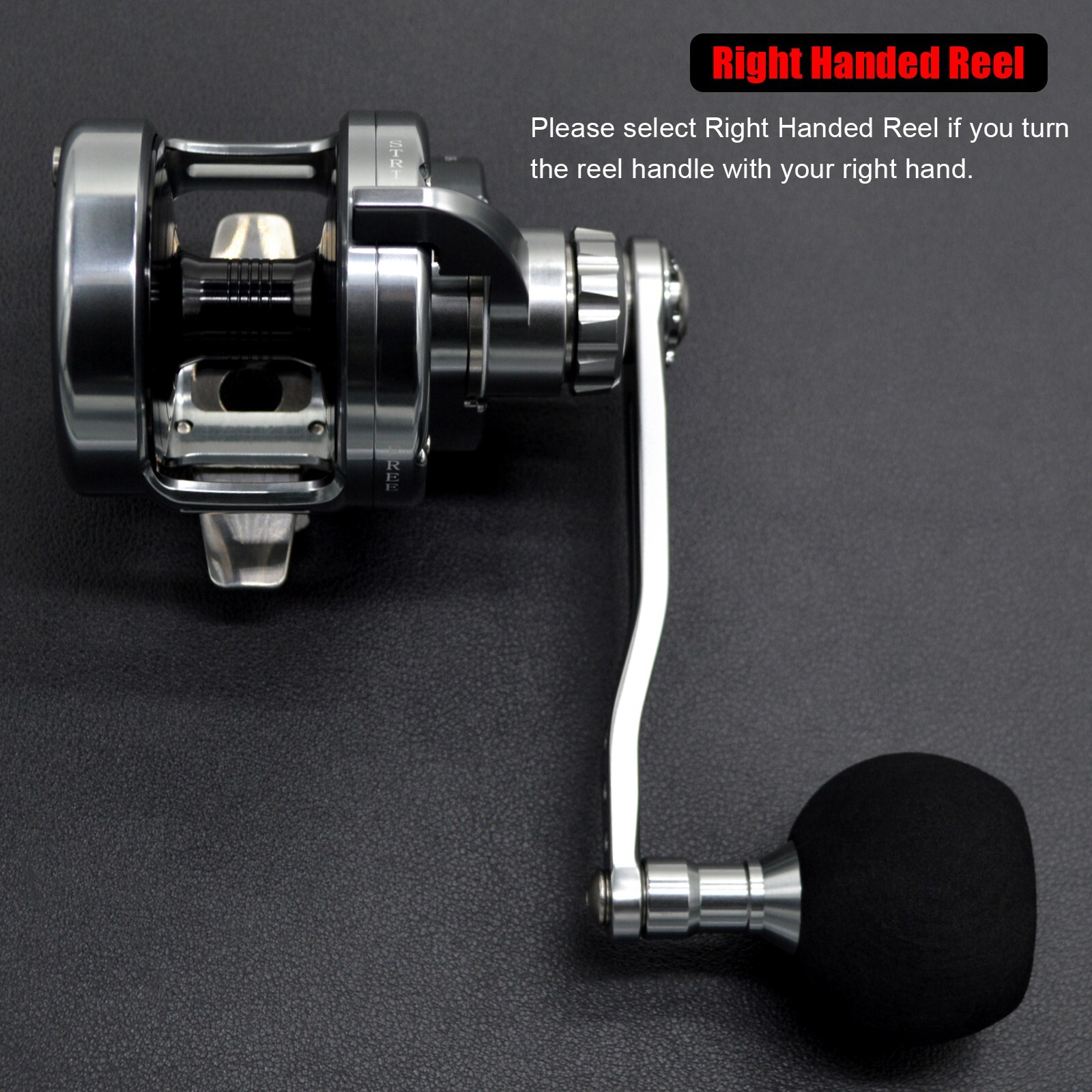 Conventional Saltwater Fishing Jigging Reel up to 66 LBs Lever Drag for Big Game