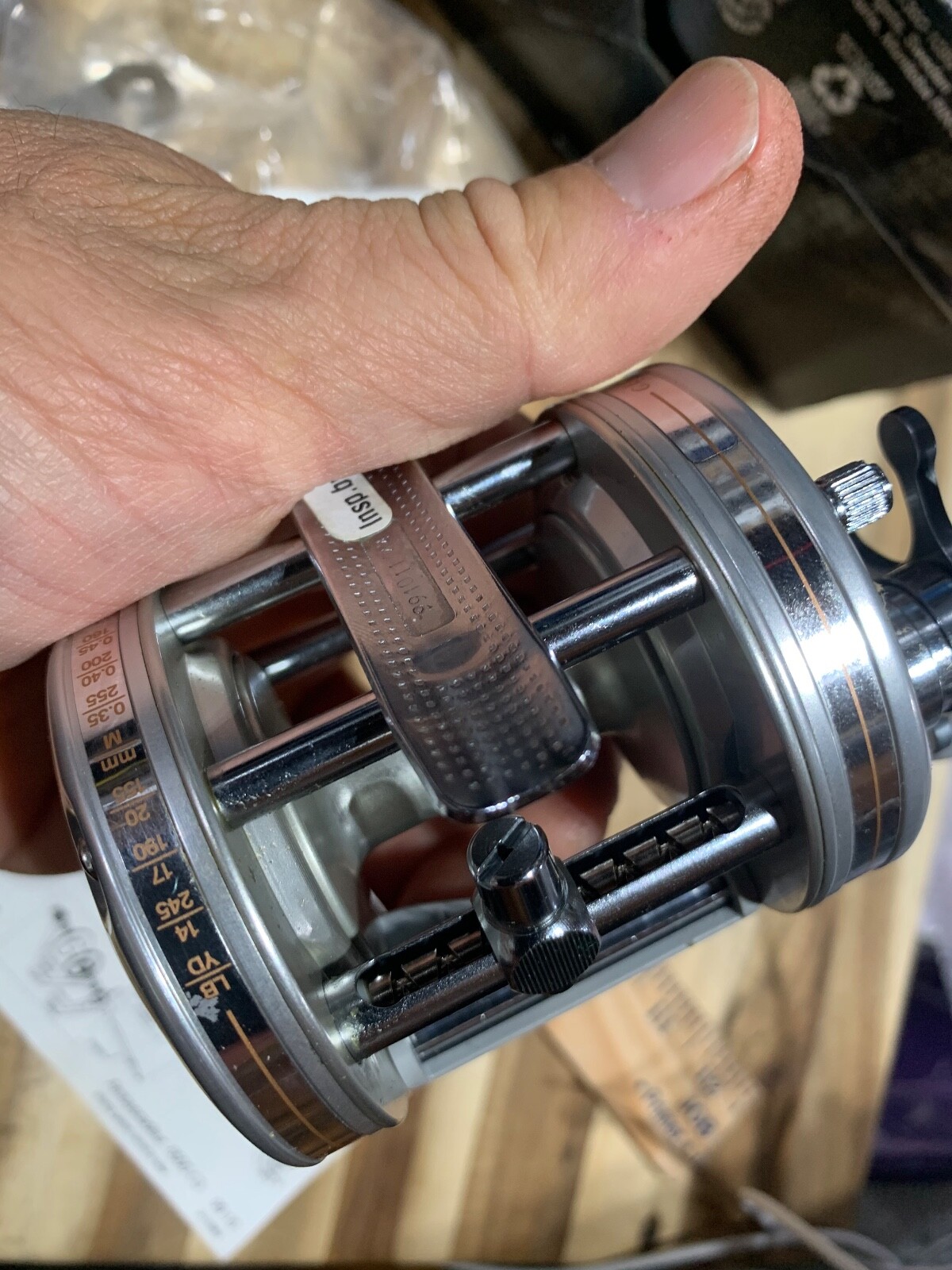 Ambassadeur 6500c3 fishing reel (new old stock) (22399)