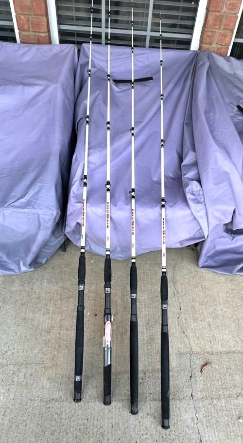 4 NEW BERKLEY CATFISH HEAVY DUTY RODS ONLY NO REELS !!