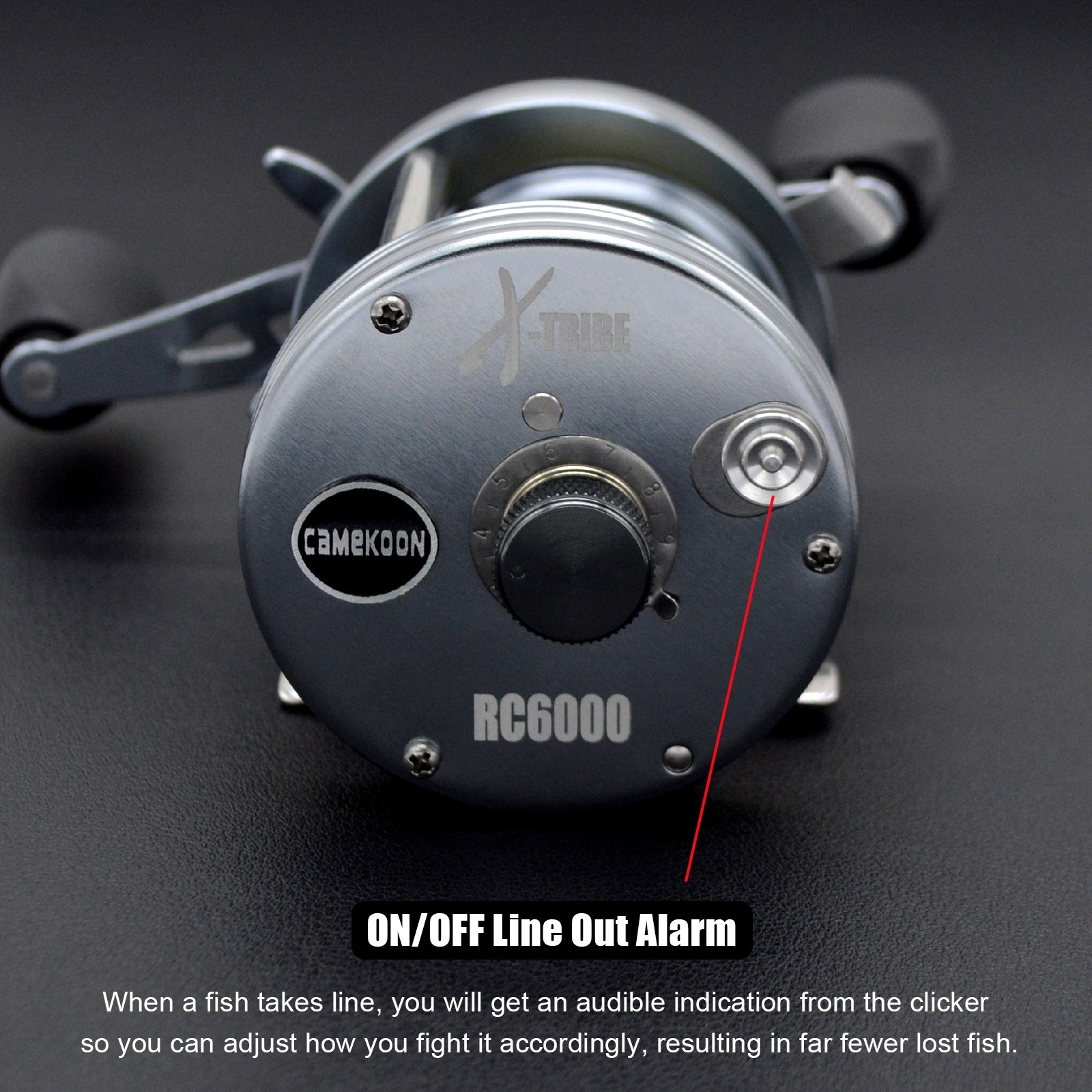 Baitcast Round Reel Saltwater Casting Fishing 17LB Max Drag Double Paddle Handle