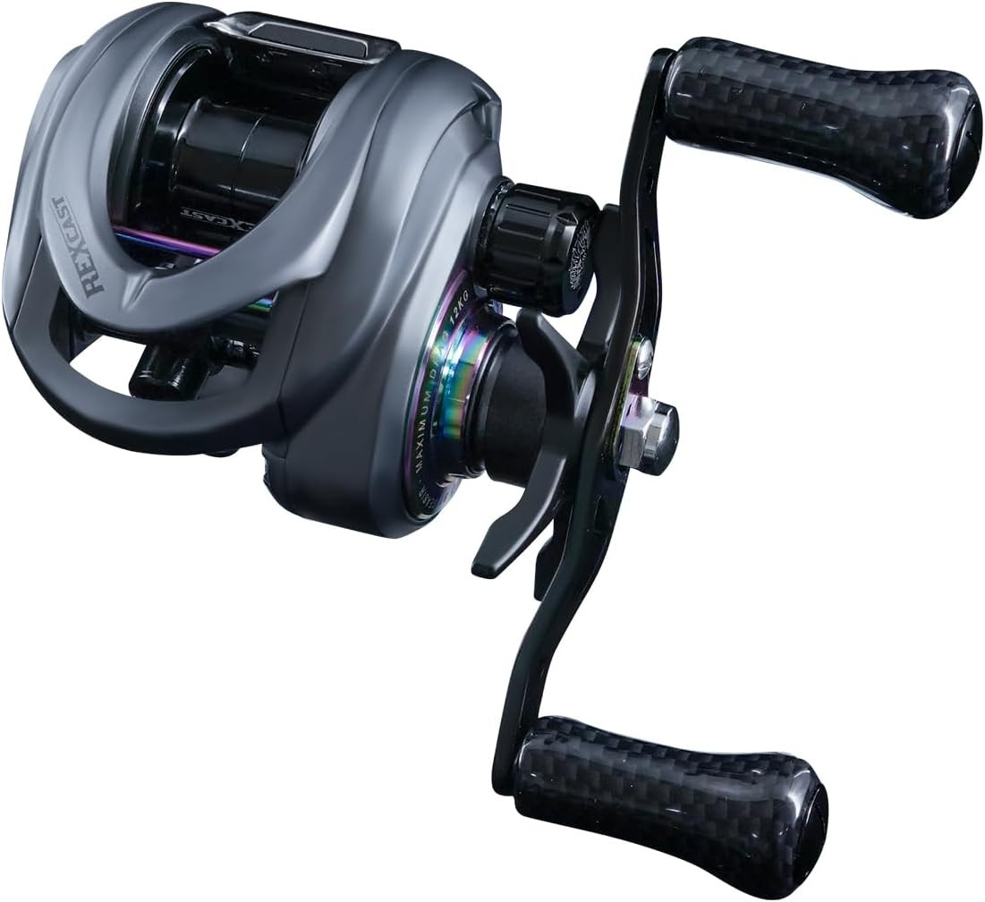 Rexcast DC Baitcaster Reel, 3 Modes Digital Control Baitcasting Reel, 7.2Oz, Max