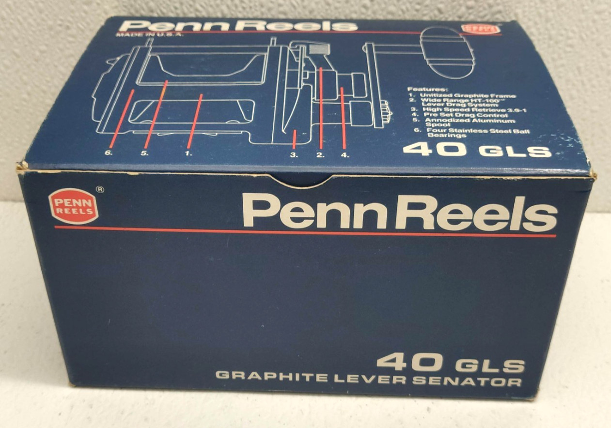 ***(BOX ONLY)*** (NO REEL)*** Penn 40 GLS Fishing Reel BOX Made in USA.